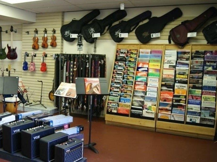 Photo du magasin de musique de la Galerie Musicale Arpège