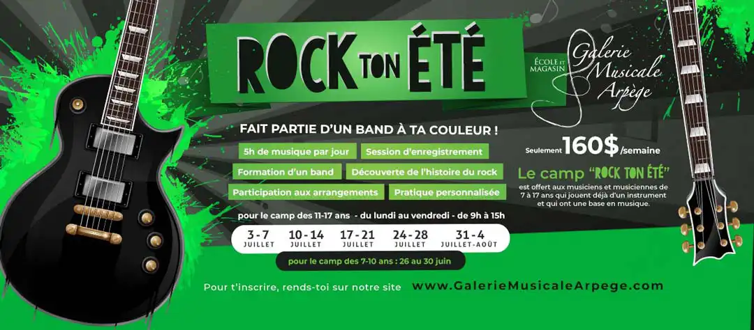 camps rock ton été 